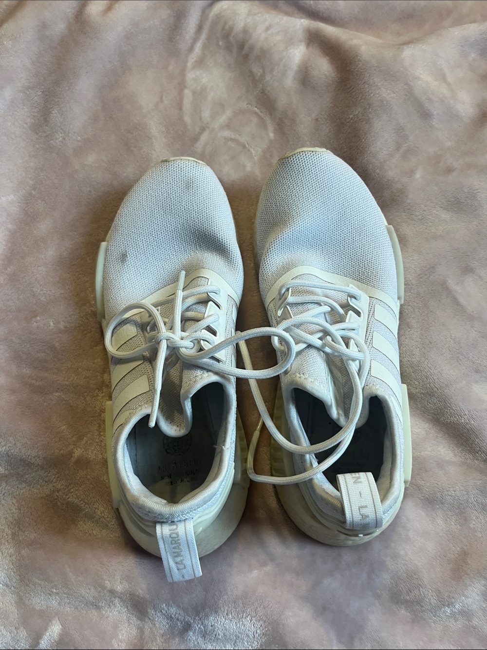 adidas White Women's Lace-Up Sneakers